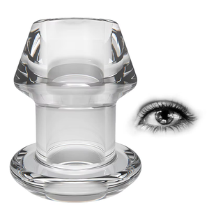 工場直販 肌に優しいTPE製 中空アナルプラグ 漏れ防止拡張器付き 透明な覗き見アナル拡張器 アナルセックストイ - Product Image 1