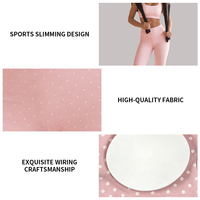 Set Olahraga Gym & Yoga Terbaru dengan Label Pribadi OEM, Desain Criss-cross Back, Pinggang Tinggi, Motif Polka Dot, Bahan 75% Nylon + 25% Spandex