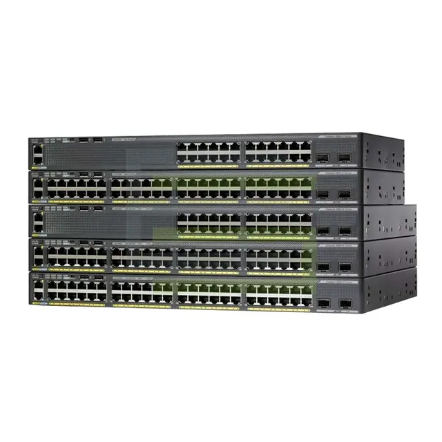 Yeni orijinal 2960 artı hızlı Ethernet anahtarı 48 10/100 + 2t/sfp Lan Lite Ws-c2960 + 48tc-s