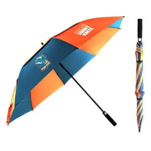 Luxury 54/60/68 Inch Double Canopy Straight <b>Umbrella</b> Pongee Material UV Protection Windproof Semi-<b>Automatic</b> Opening Modern - Product Image 1