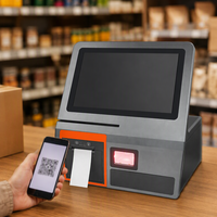 Système de point de vente tout-en-un, caisse enregistreuse, écran tactile horizontal de 11,6 pouces, affichage LED à 8 chiffres, processeur I5, 8 Go de RAM, 128 Go de stockage, Windows
