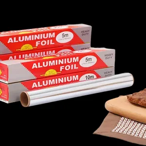 Factory Price Household Small Roll Aluminum Foil Wrapping Food Grade Aluminium Foil Paper Aluminium Foil Paper Roll