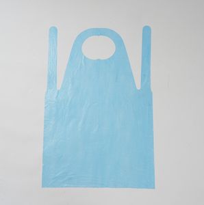 Tablier jetable à bas prix, fabriqué en polyéthylène basse densité (LDPE), taille unique, tablier LDPE blanc 50µm, 50 pièces/boîte |   Vietnam - Product Image 1