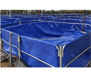 Bacs à poissons en PVC flexibles et durables pour l'<span class=keywords><strong>aquaculture</strong></span> intérieure/extérieure, carrés et rectangulaires, pour l'élevage de poissons et de plantes aquatiques, équipement d'<span class=keywords><strong>aquaculture</strong></span> - Product Image 6