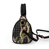 Sac fourre-tout pour femme de haute qualité et durable avec fermeture éclair, imprimé hawaïen, avec longue bandoulière portable
