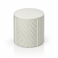 Capuchon de parfum cylindrique texturé blanc de luxe OEM, logo personnalisé, fermeture de flacon de parfum en métal pour emballage de parfum haut de gamme