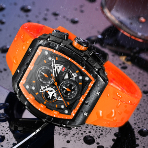 <span class=keywords><strong>MINI</strong></span> <span class=keywords><strong>FOCUS</strong></span> 0399G <span class=keywords><strong>Reloj</strong></span> de cuarzo para hombre Creativo Único al aire libre Deportes Cronógrafo Fecha Correa de silicona Forma de barril Relojes masculinos - Product Image 3