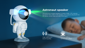 Proyector Láser RGB con <span class=keywords><strong>Altavoz</strong></span> para Fiestas, Proyección Holográfica, Modo de Sincronización de Ritmo, 10 Horas de Reproducción, Inalámbrico Recargable 5.0 para Computadora - Product Image 5