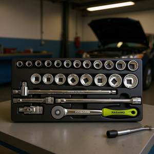 Fasano Socket <b>Set</b> 1/2 Inch Drive 21 <b>Pc</b> Automotive Repair Tool Kit - Product Image 3