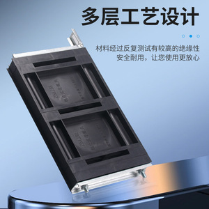 Zmj1 Black <b>Copper</b> Busbar Clamps Insulated <b>Frame</b> For Ggd Cabinet Three Phase Single Row - Product Image 1