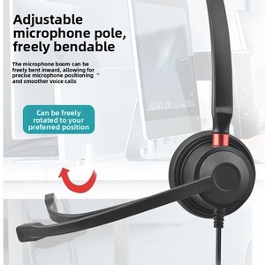 Auriculares Intrauditivos con Cable USB Transfronterizos con Micrófono para <span class=keywords><strong>Call</strong></span> <span class=keywords><strong>Center</strong></span>, Servicio al Cliente, Aprendizaje y <span class=keywords><strong>Telemarketing</strong></span> - Product Image 5