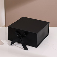 Caja de Regalo Magnética Plegable Cuadrada Moderna con Tapa Abatible y Cinta para Envolver Regalos del Día de San Valentín, Venta al Por Mayor