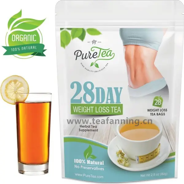 Private Label Frucht geschmack 28 Tage Body Detox Tee, All Natural Cleanse, Abführmittel frei