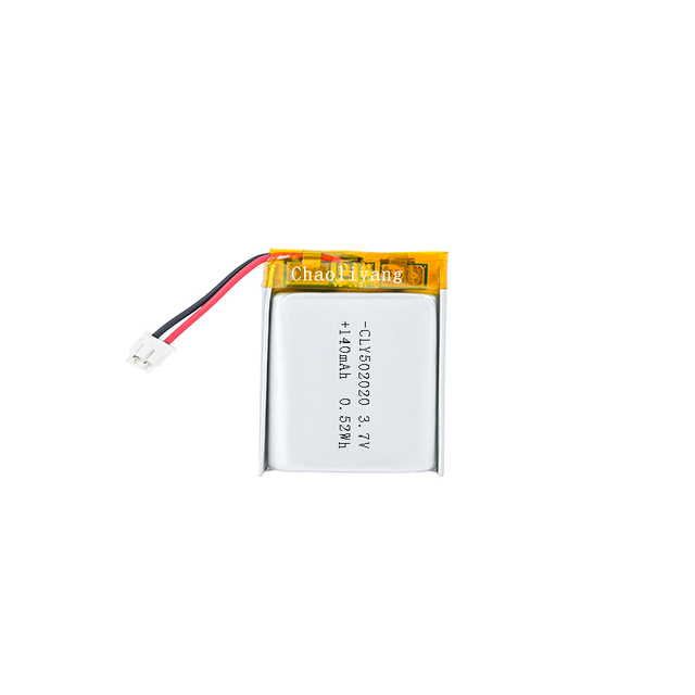 3.7v 502020 140mah Rechargeable Pouch Lithium Ion Battery Li-po Lithium Polymer 3 Wire Battery Target Audience