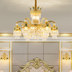 Lámparas Colgantes de Cristal con Borlas, Estilo Barroco, para Decoración de Escaleras Dúplex, Sala de Estar y Comedor - Product Image 5
