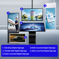 Напольный цифровой рекламный LCD-дисплей DreamSource 43, 49, 55 дюймов с прямой поставкой от производителя, встроенным CMS, гарантия 3 года