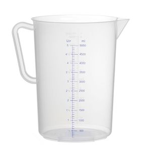 HENDI Brocca Dosatrice in Polipropilene da 5L, Attrezzatura da Cucina Professionale, Diametro 190mm X Altezza 270mm - Product Image 1