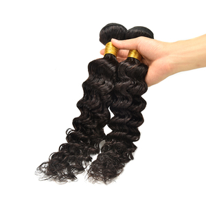 Doble capa de la onda profunda Premium ahora cabello humano extensión de diferentes tipos de tejido rizado de la trama del pelo - Product Image 2