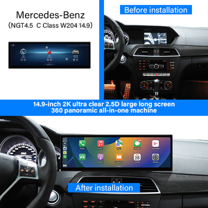 NGT4.5 Classe C W204 Tela do carro Android 14,9 polegadas sem fio Apple Carplay Android Auto Car Dvd Player para Mercedes-benz - Product Image 2