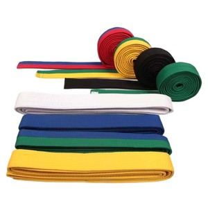 Profesyonel Özel Renkli Yumuşak Dövüş Sanatları Tekvando Kemeri, Ustalar İçin Antrenman Kemeri - 4cm Genişliğinde Siyah Kuşak - Product Image 4