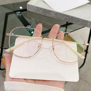 Kính mắt thời trang khung kim loại tròn bán buôn màu đen xanh vàng cận thị kính nam nữ chống ánh sáng xanh - Product Image 5