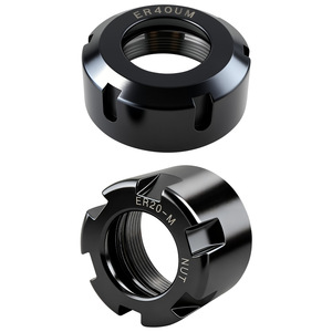 ER40UM ER20-M น็อตที่ยึดเครื่องมือ CNC อุปกรณ์เสริมเครื่องตัดมิลลิ่งโลหะสีดำความแม่นยำสูง - Product Image 1