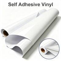 Rouleau de vinyle autocollant amovible pour imprimante jet d'encre, 24 pouces, 100 microns, film PVC imprimable pour autocollants muraux, graphiques de fenêtre, signalétique