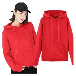 Sudadera con Capucha para Mujer 2024, Informal, de Color Sólido, Gruesa, 100% Algodón Felpa, Mangas Regulares, Invierno, Impresión Personalizada - Product Image 1