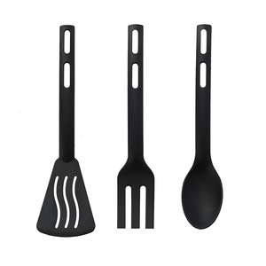 Ensemble d'ustensiles de cuisine en nylon : spatule, fourchette, cuillère à corps droit pour la cuisson et le service, fabriqué à Yangjiang ZYB367 - Product Image 4