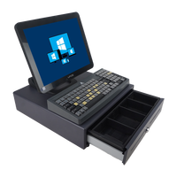 Mesin Kasir POS Layar Sentuh 15 Inci Core I3 untuk Restoran