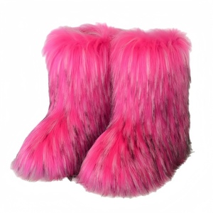<span class=keywords><strong>Stivali</strong></span> da <span class=keywords><strong>Neve</strong></span> Unisex Europei e Americani a Metà Polpaccio con Gamba Stretta, Antiscivolo, Caldi, in Peluche, Imitazione Pelliccia, Stile Lana da Spiaggia, Design Hot Girl - Product Image 2