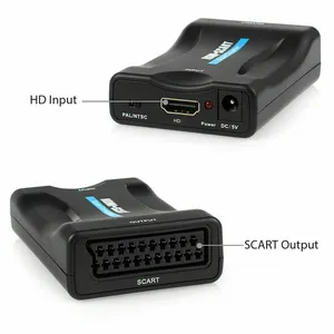 <span class=keywords><strong>Adaptateur</strong></span> de convertisseur audio vidéo haut de gamme 1080P <span class=keywords><strong>HDMI</strong></span> <span class=keywords><strong>vers</strong></span> SCART Plug and Play avec USB - Product Image 5