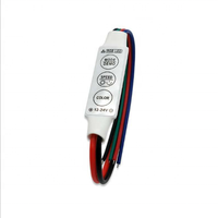 Mini contrôleur Led RGB 3 touches DC12-24V pour bande Led RGB