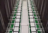 Échelle à câbles ventilée en alliage d'aluminium avec finition anodisée pour la construction industrielle et dimensions personnalisables