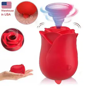 Fast Free Shipping from USA Warehouse Rose Toys Sucking Vibrator sex toys for Woman Clit Sucker Nipple Stimulator xxx vidoes%