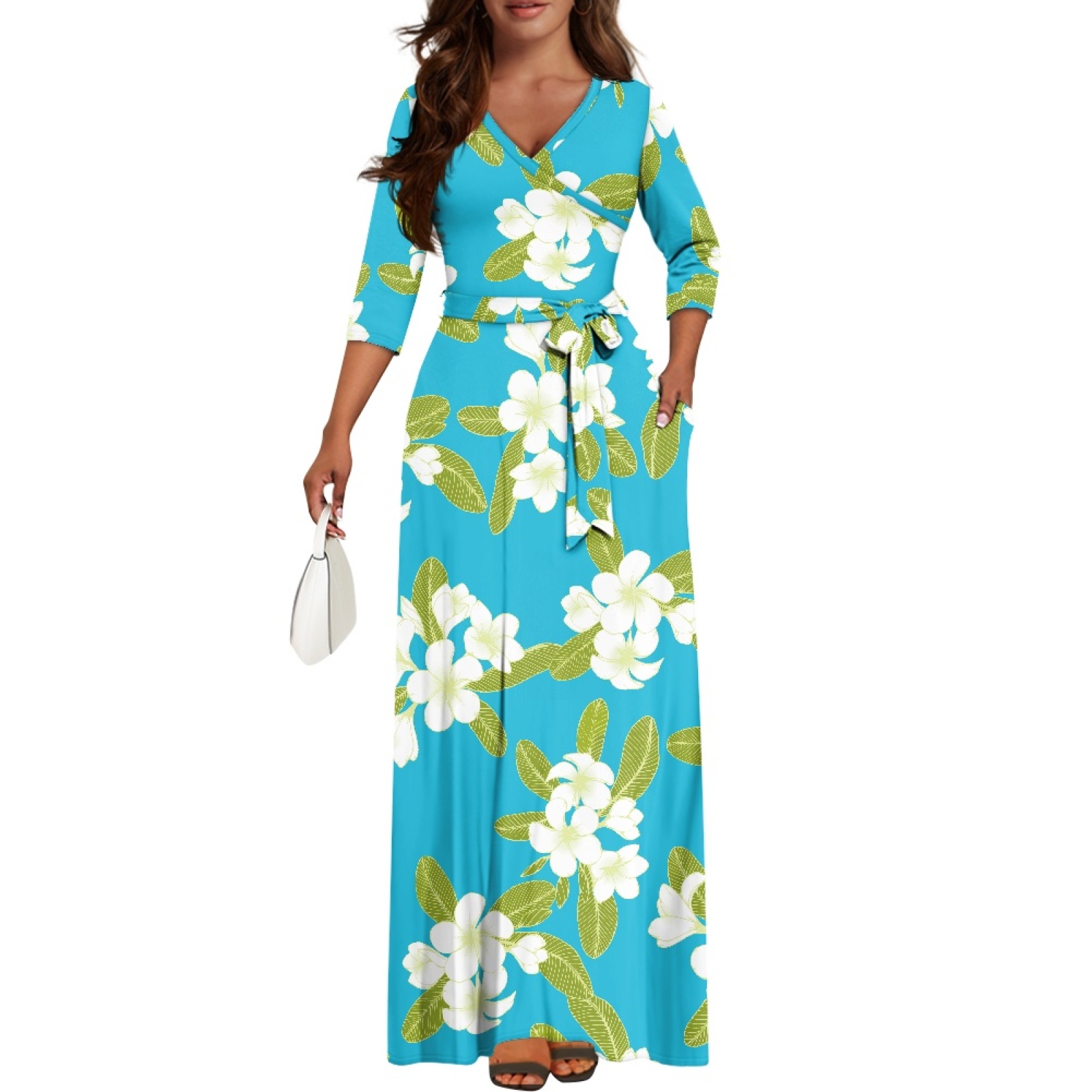 Shop Our Customized Hawaii Lei Pua Melia Waist Strap Dress