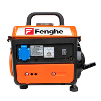 Générateur d'essence portable 80cc à moteur refroidi par air, démarrage par lanceur, 380V, mini-générateur à essence pour usage domestique et extérieur – Offre Spéciale