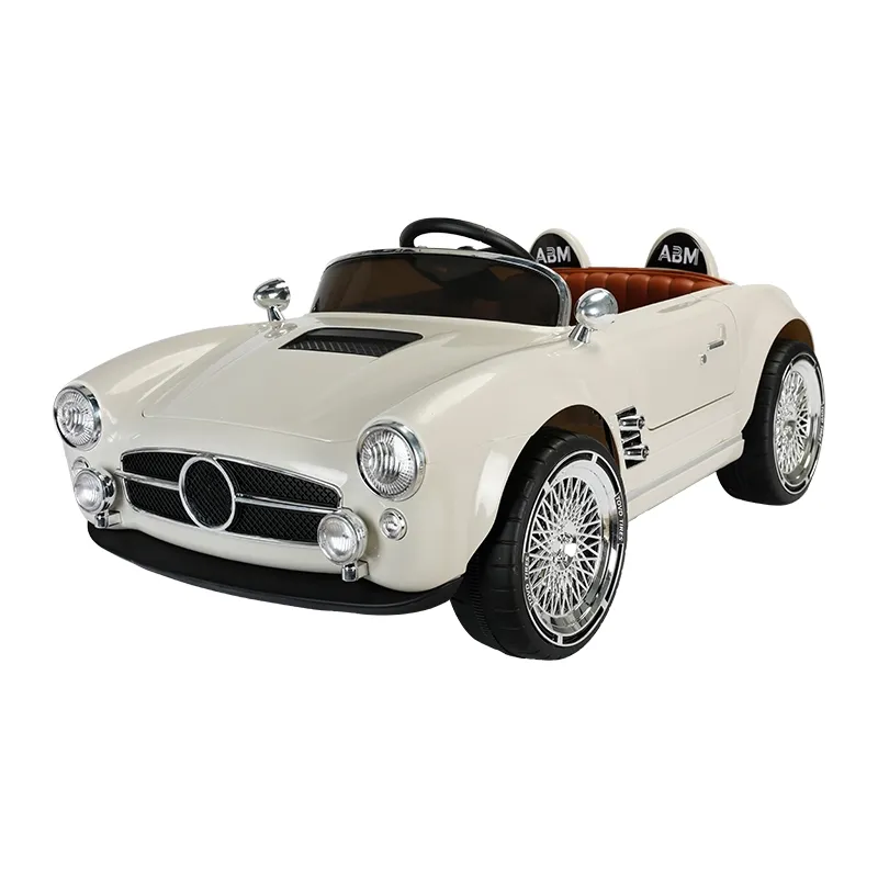 Ride-On 12V Rechargeable Battery Operated Solid Designed Vintage Toy Car 1 to 10 Year Boys Girls Car