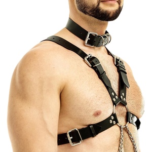 Mode Pu Lederen Choker Kraag Voor Mannen Goth Punk Choker Bondage Rock Ketting Festival Accessoires Verstelbare <span class=keywords><strong>Gay</strong></span> Voorkeur - Product Image 3