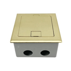 <span class=keywords><strong>Caja</strong></span> de enchufe de suelo oculta de acero inoxidable de alta calidad con módulos multifunción para enchufe de carga eléctrica impermeable de Reino Unido/UE - Product Image 4