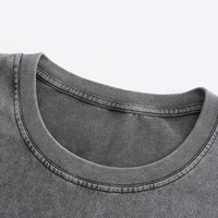 T-shirt Oversize 100 % Coton Épais Délavé à l'Acide Coupe Boxy Vintage Épaules Tombantes Streetwear pour Hommes et Femmes Usage Quotidien