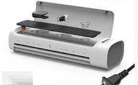 Machine à plastifier manuelle Quanheng SL588 6 en 1 format A4, à chaud et à froid, pour cartes et feuilles, usage scolaire et domestique