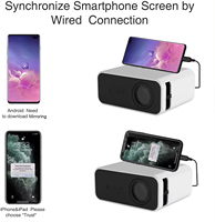 Projecteur intelligent portable YT500 1000 lumens LED projecteur LCD prend en charge le projecteur de cinéma maison pour smartphone 1080p