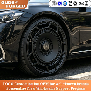 Jantes en alliage forgé GUDE 19-22 5x112 Deep Dish 25mm brossées transparentes en alliage d'aluminium 6061-T6 pour Maybach/<span class=keywords><strong>Magnum</strong></span>/Range - Product Image 2