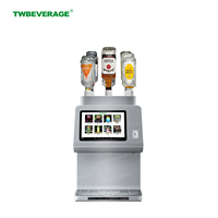 Machine à cocktails automatique en acier inoxydable pour usage commercial, distributeur de cocktails avec 12 modes pour bar, restaurant, code QR