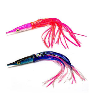 La migliore vendita di colore rosso <span class=keywords><strong>blu</strong></span> di colore calamaro gonne di <span class=keywords><strong>polpo</strong></span> in plastica morbida da 11 ''esca di pesce - Product Image 2