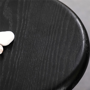 Taburete de <span class=keywords><strong>bar</strong></span> Design Furniture Sillas Altas Para <span class=keywords><strong>Bar</strong></span> Moderne Pieds En Métal Placage De Chêne Siège Rond En Bois <span class=keywords><strong>Chaise</strong></span> De <span class=keywords><strong>Bar</strong></span> Haute - Product Image 5