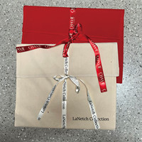 Bolsa de Terciopelo Suave de Lujo con Logotipo Personalizado, Bolsa de Embalaje para Joyería, Cartera, Ropa, con Cinta y Lazo