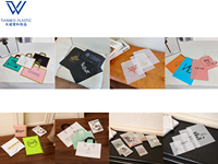 Sacs d'emballage en plastique refermables avec fermeture éclair, en PE mat givré, imperméables, avec logo personnalisé, pour vêtements, t-shirts, chaussures, vente en gros