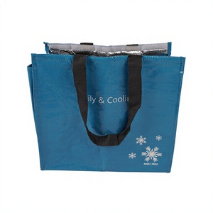 Portable Non Woven Lunch <b>Cooler</b> Bag with Thermal Insulation Reusable Food Storage Bag for Grocery and Picnic Use - Product Image 3
